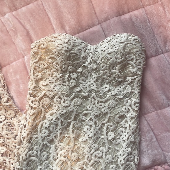 beautiful strapless tan dress - Picture 2 of 4